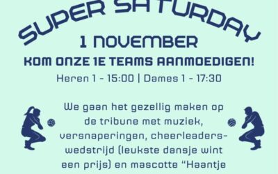 1 november: Kom naar de Super Saturday bij VOLEVO. Chearleaders gevraagd!
