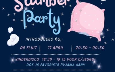 11 april: VOLEVO Slumberparty en kinderdisco